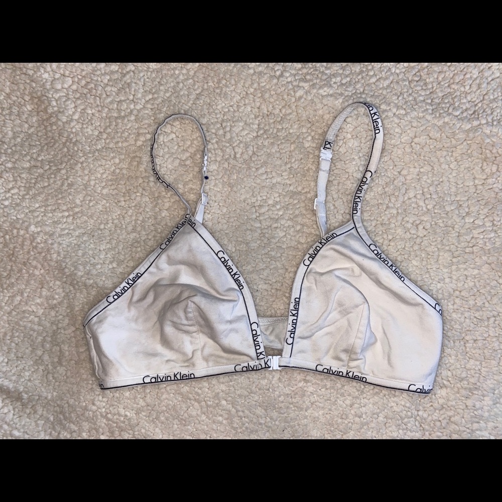 Calvin Klein logo bralette w/ adjustable straps